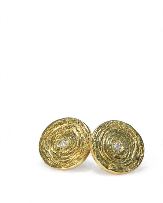 FRAMMENTI 18kt Gold lobe earrings