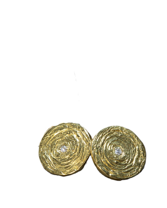 FRAMMENTI 18kt Gold lobe earrings