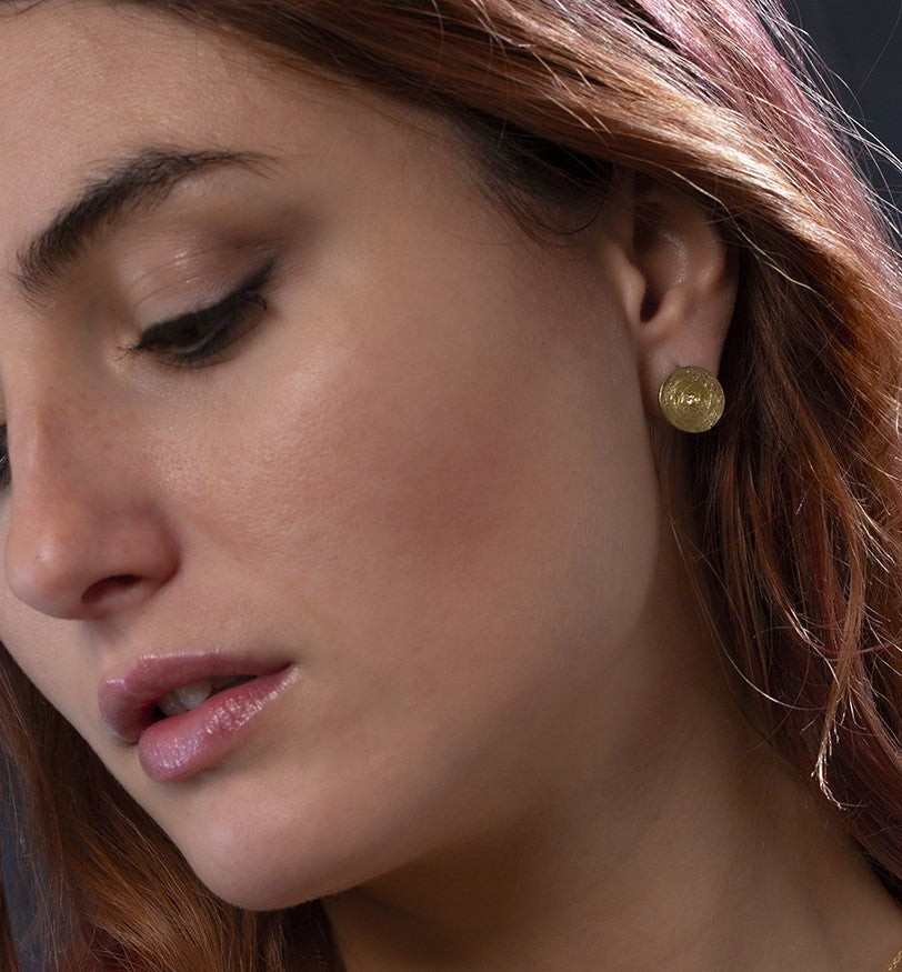 FRAMMENTI 18kt Gold lobe earrings